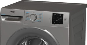 Beko BMN3WT3841S 8kg 1400 Spin EnergySpin Washing Machine - Silver - Image 2