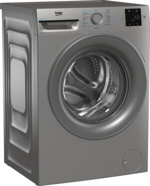 Beko BMN3WT3841S 8kg 1400 Spin EnergySpin Washing Machine - Silver - Image 3