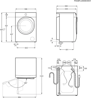 AEG L6FBK141B 10kg 1400 Spin Washing Machine - White - Image 9
