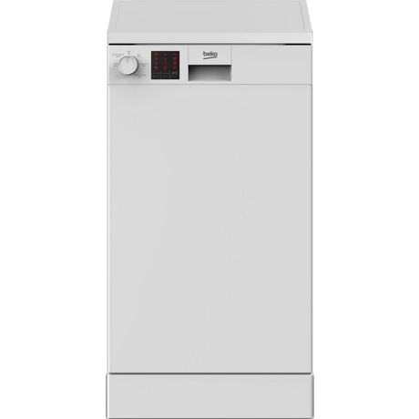 Beko DVS05C20W Slimline Dishwasher - White - 10 Place Settings_main