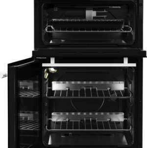 Beko EDG507W 50cm Twin Cavity Gas Cooker with Gas Hob & Glass Lid - White - Image 5