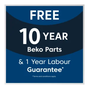 Beko EDG507W 50cm Twin Cavity Gas Cooker with Gas Hob & Glass Lid - White - Image 7