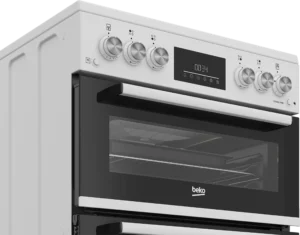 Beko EDG6231W 60cm Double Oven Gas Cooker with Gas Hob - White - Image 3