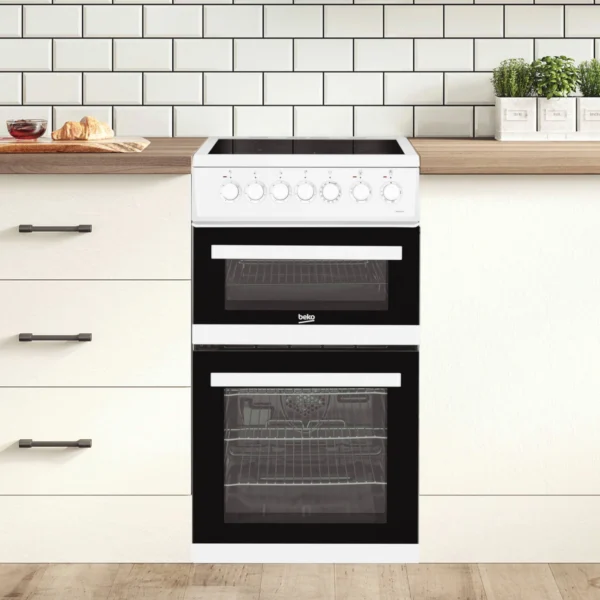 Beko EDVC503W 50cm Electric Double Oven - White_main