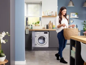Beko WTIK74151F 7kg 1400 Spin Integrated RecycledTub Washing Machine - White - Image 3