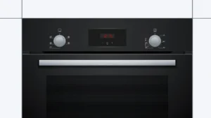 Bosch HHF113BA0B 59.4cm Built In Electric Single Oven With 3D Hot Air - Black - Image 3
