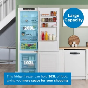 Bosch KGN392WDFG 60cm 70/30 Frost Free Fridge Freezer - White - Image 14