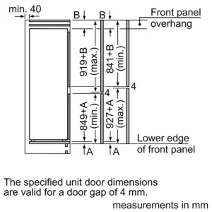Bosch KIN85NSE0G 54.1cm 50/50 Integrated Frost Free Fridge Freezer - Image 13