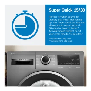 Bosch WGE03408GB 8kg 1400 Spin Washing Machine - White - Image 11