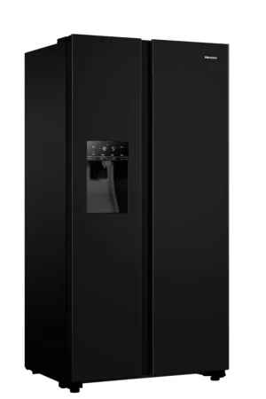 Hisense RS694N4TBE 91cm 70/30 Frost Free American Fridge Freezer - Black - Image 3