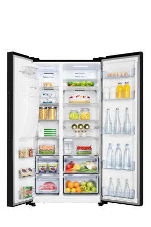 Hisense RS694N4TBE 91cm 70/30 Frost Free American Fridge Freezer - Black - Image 5