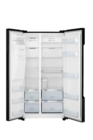Hisense RS694N4TBE 91cm 70/30 Frost Free American Fridge Freezer - Black - Image 6