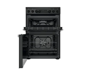 Hotpoint HDEU67V9C2B/UK 60cm Double Oven Electric Cooker with Ceramic Hob - Black - Image 5