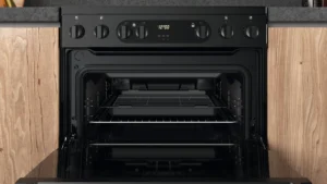 Hotpoint HDEU67V9C2B/UK 60cm Double Oven Electric Cooker with Ceramic Hob - Black - Image 7