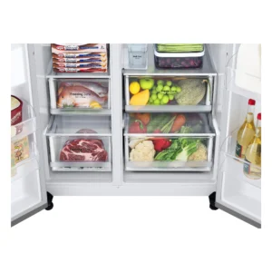 LG GSLV71PZTD 91.3cm Frost Free American Style Fridge Freezer - Shiny Steel - Image 4