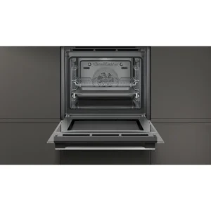 NEFF B1ACE4HN0B 59.4cm Built In Electric CircoTherm Single Oven - Black/Steel - Image 4