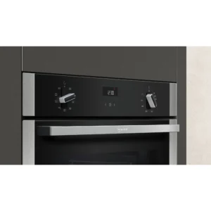 NEFF B1ACE4HN0B 59.4cm Built In Electric CircoTherm Single Oven - Black/Steel - Image 5