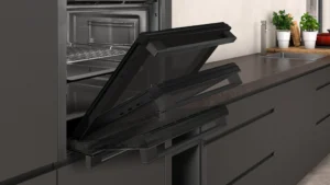 NEFF B3ACE4HG0B Slide & Hide 59.4cm Built In Electric Single Oven - Black with Graphite Trim - Image 4