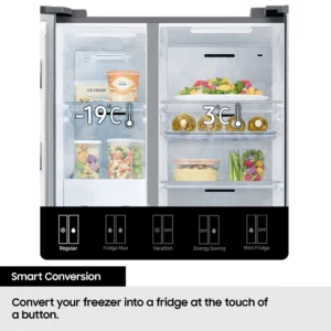 Samsung Series 8 SpaceMax™ RS68A884CSL/EU American-Style Smart Fridge Freezer - Aluminium - Image 13