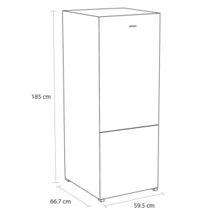 Sensis RFCMF0160EW 59.5cm Fridge Freezer - White - Image 3