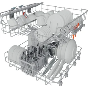 Hotpoint H3BL626XUK Full Size Semi Integrated Brushed Steel Dishwasher - Image 2